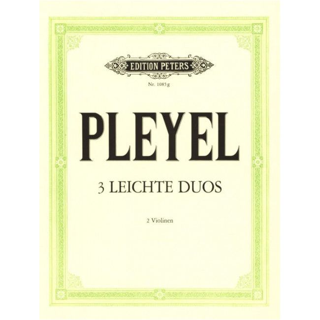 Pleyel, Ignaz Joseph - 3 Easy Duets