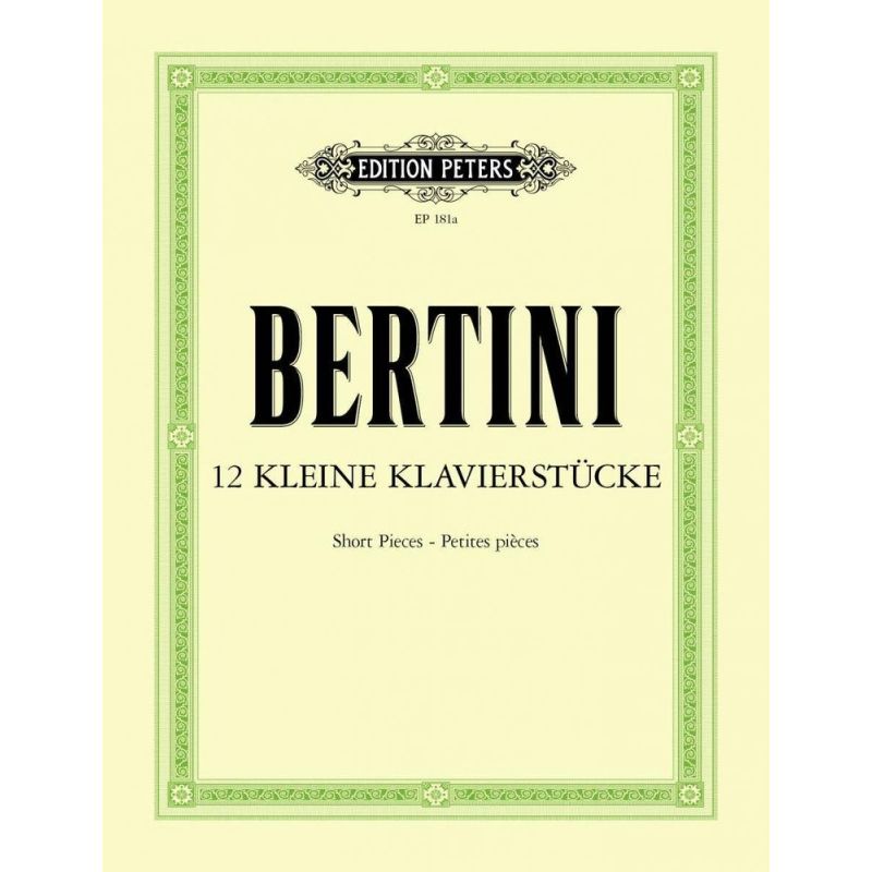 Bertini, Henri - 12 Short Pieces