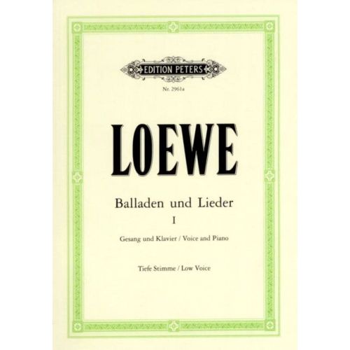 Loewe, Carl - 15 Ballads and Songs Vol.1