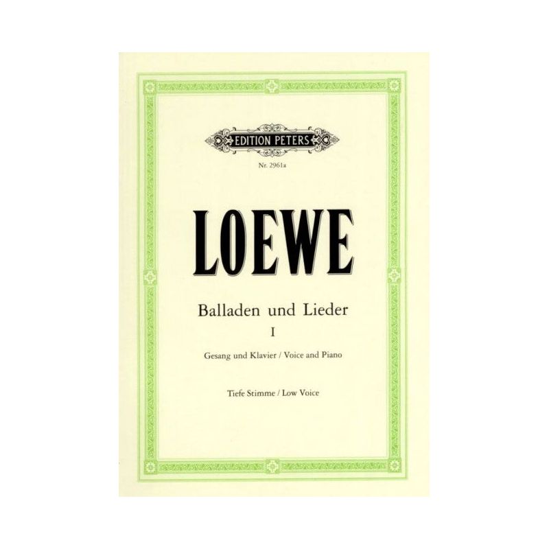 Loewe, Carl - 15 Ballads and Songs Vol.1