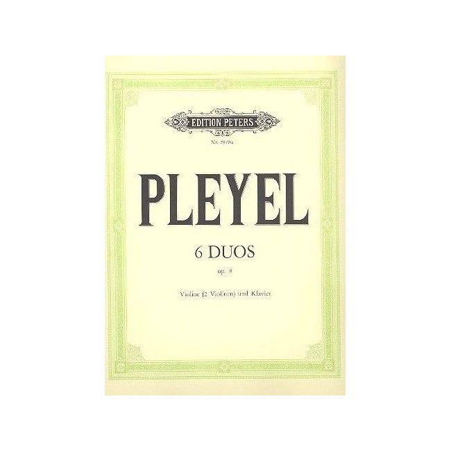 Pleyel, Ignaz Joseph - Easy Duos Op.8