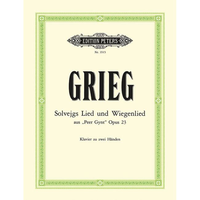 Grieg, Edvard - Solveigs Song Op.55 No.4 & Solveigs Cradle Song