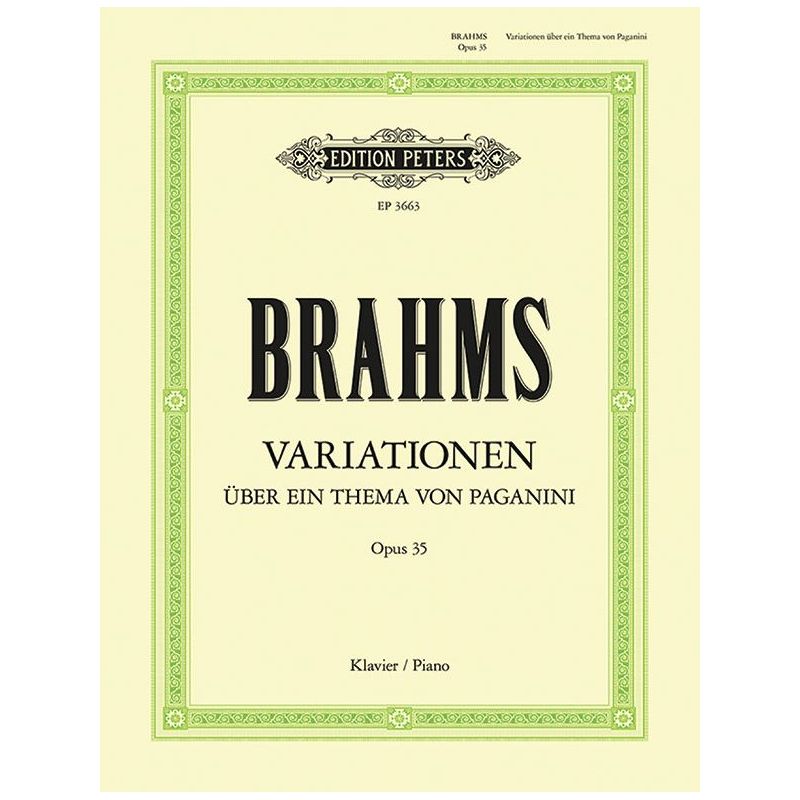 Brahms, Johannes - Variations on a Theme by Paganini (Complete) Op.35