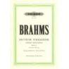 Brahms, Johannes - Selection of 20 German Folk Songs