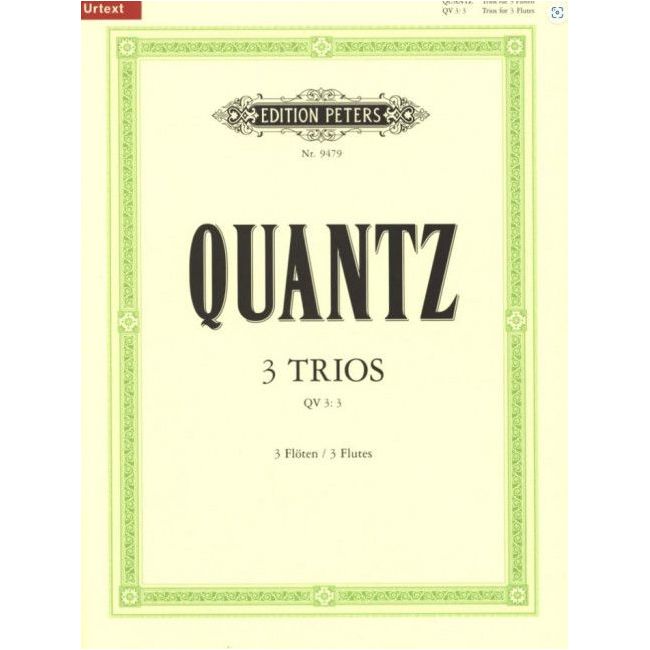 Quantz, Johann Joachim - 3 Trios