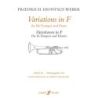Weber, Friedrich Dionysus - Variations in F (trumpet and piano)