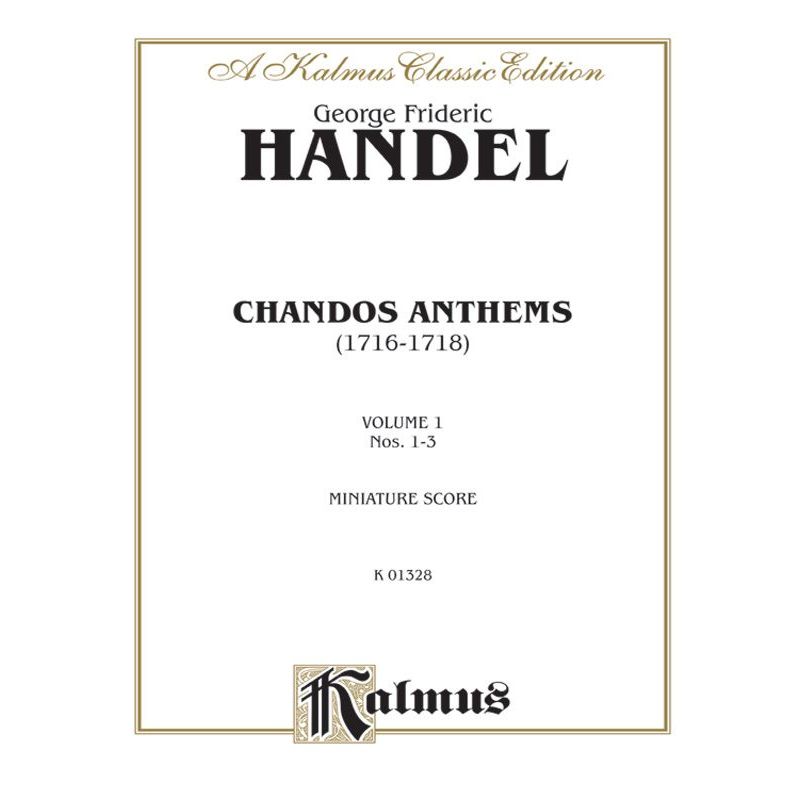 Handel Chandos Anthems 1,2,3S