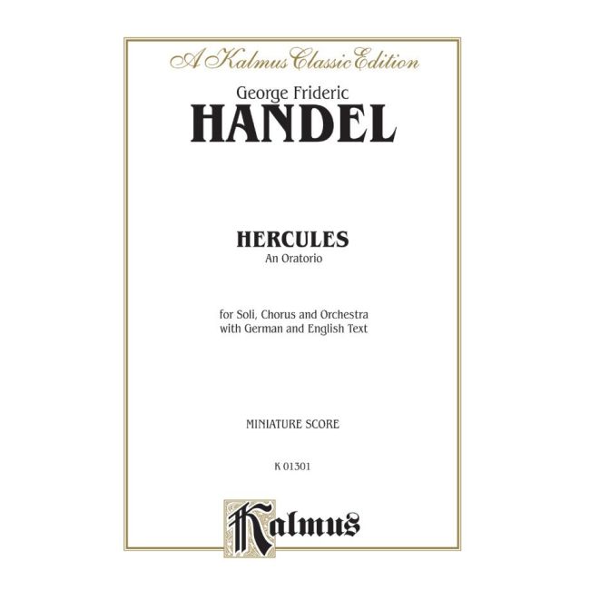 Hercules (1745), An Oratorio