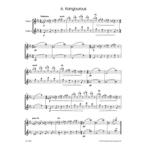 Saint-Saens, Camille - Carnival of the Animals for Two Flutes, The.