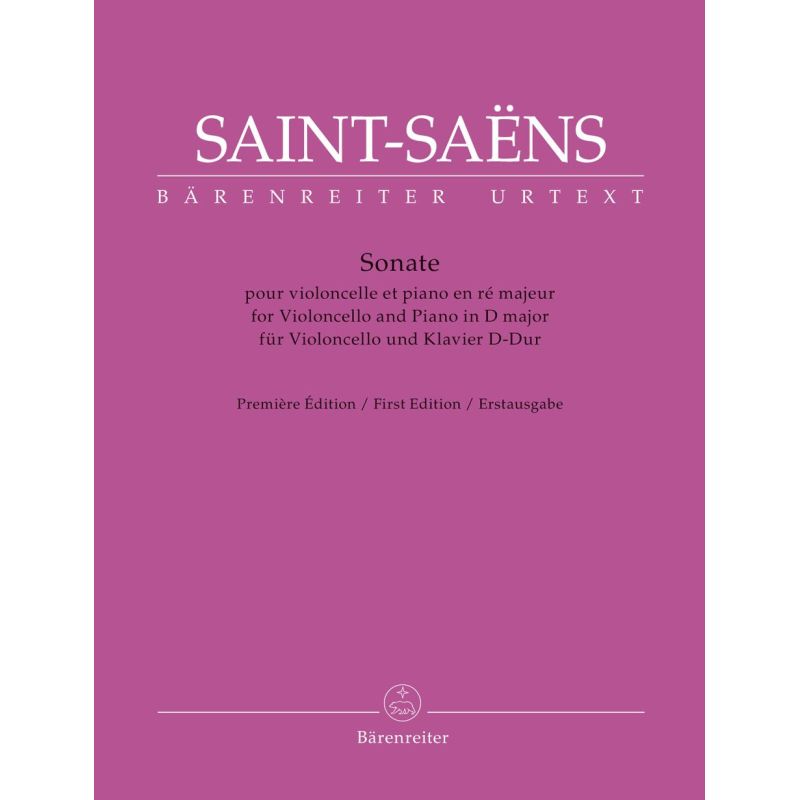 Saint-Saens, Camille - Sonata in D (incomplete) (Urtext).