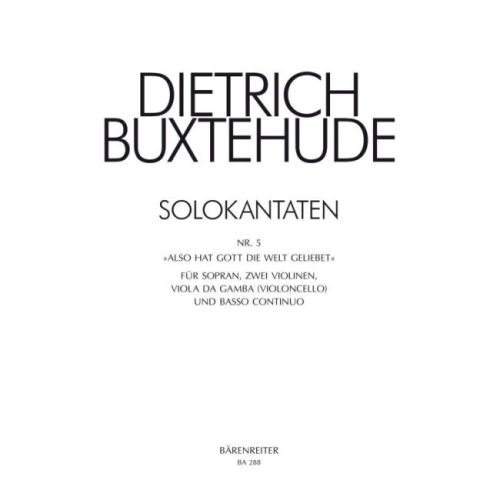Buxtehude, Dietrich - Also...
