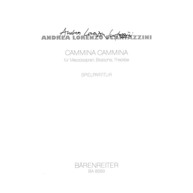 Scartazzini, A.L - Cammina cammina on poems by Giuseppe Ungaretti (G) (1996).