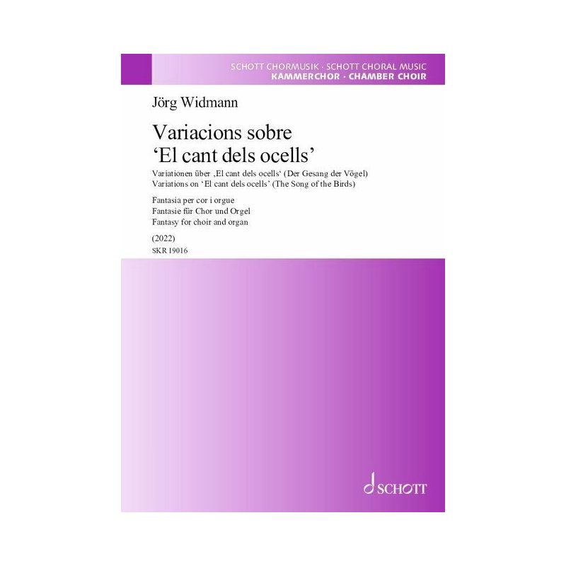 Widmann, Joerg - Variations on ‘El cant dels ocells’ (The Song of the Birds)