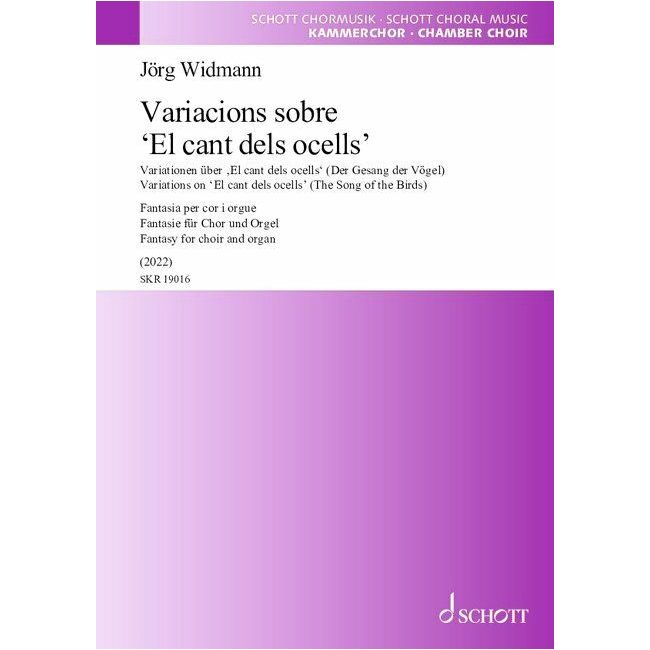 Widmann, Joerg - Variations on ‘El cant dels ocells’ (The Song of the Birds)