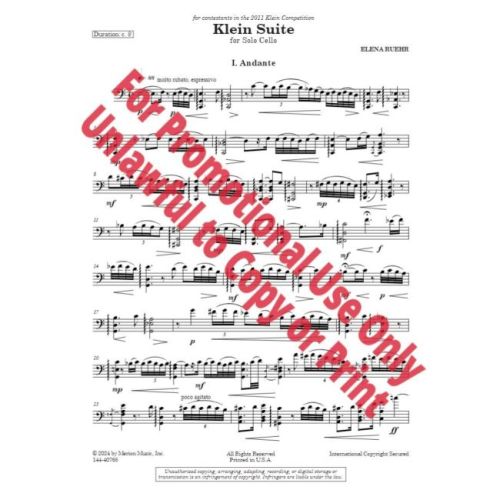 Ruehr, Elena - Klein Suite