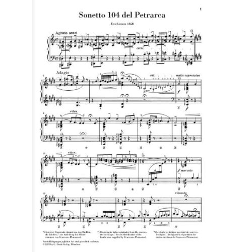 Liszt, Franz - Zweites Petrarca-Sonett