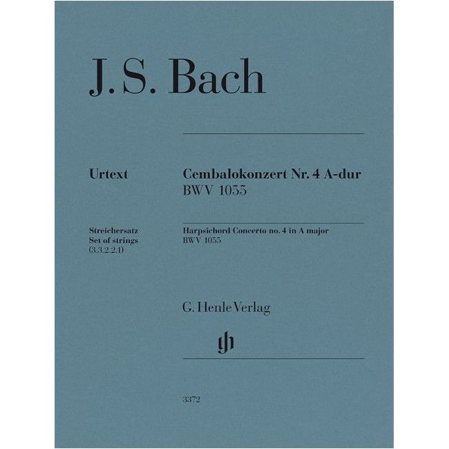 Bach, Johann Sebastian - Cembalokonzert Nr. 4 A-dur BWV 1055