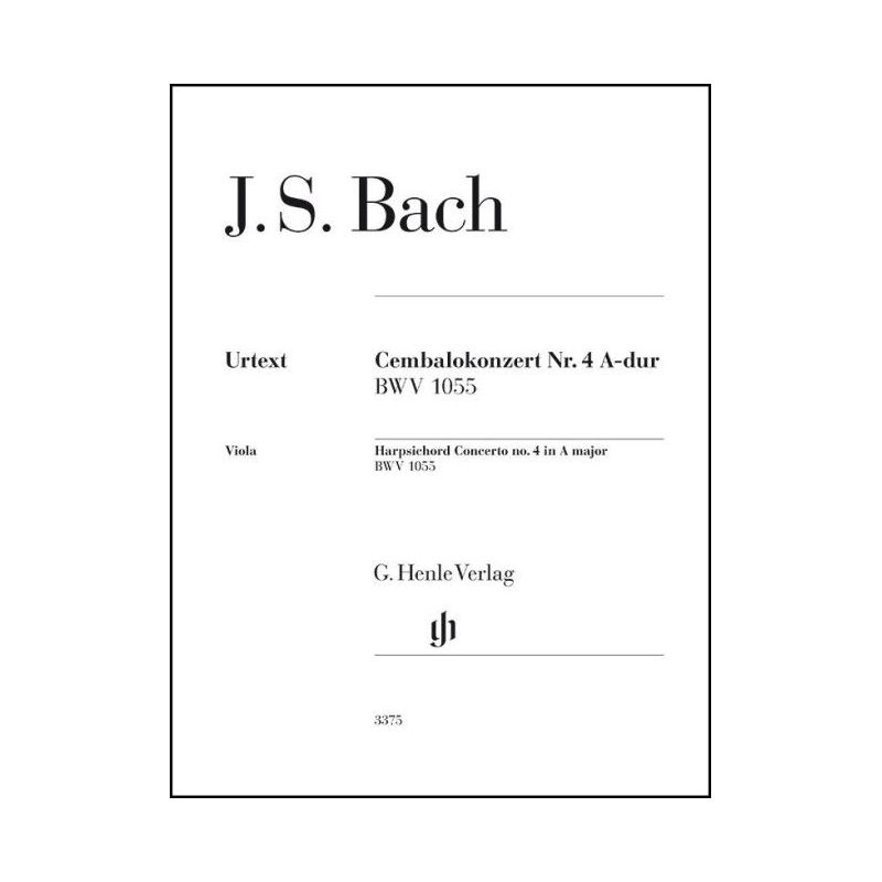 Bach, Johann Sebastian - Harpsichord Concerto no. 4 BWV 1055