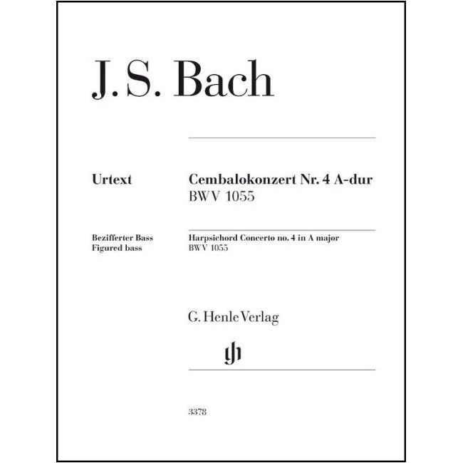 Bach, Johann Sebastian - Harpsichord Concerto no. 4 BWV 1055