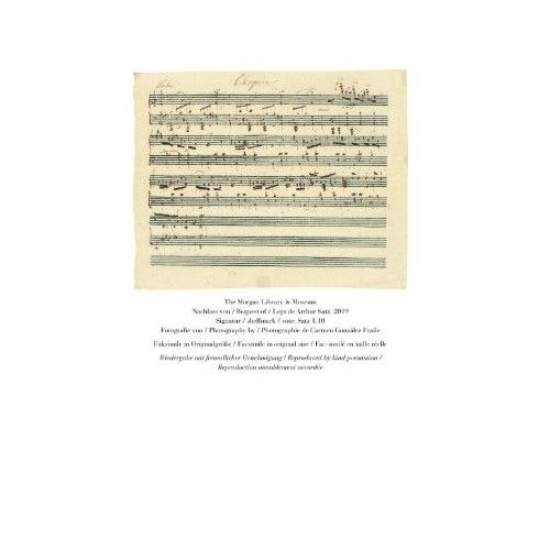 Chopin, Frédéric - Walzer a-moll mit Faksimile