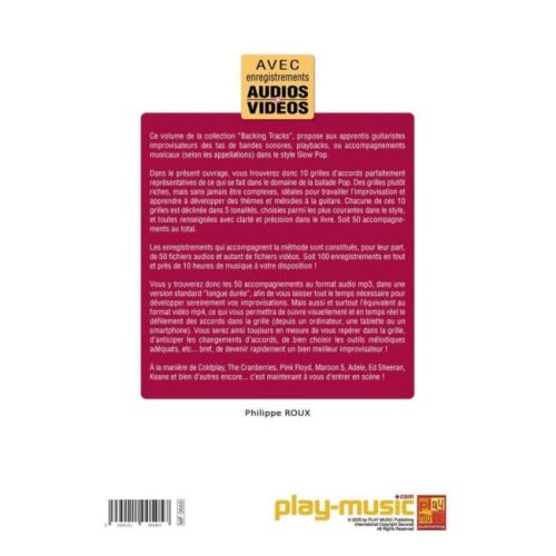 Roux, Philippe - Backing Tracks Slow Pop pour la guitare