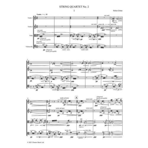 Grime, Helen - String Quartet No. 2