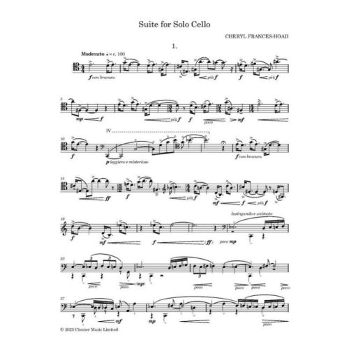 Cheryl Frances-Hoad - Suite for Solo Cello