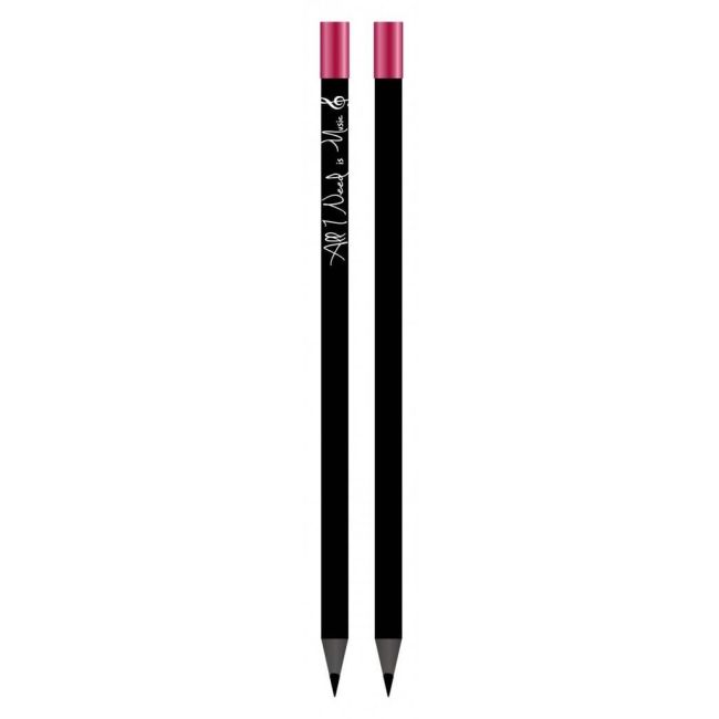 Pencil All I Need is Music black/red