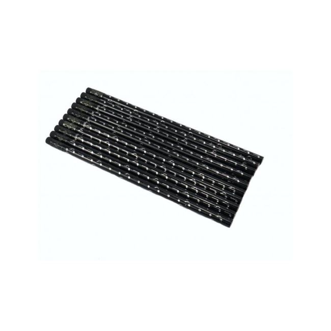 Pencil note black/silver 10 pcs / set