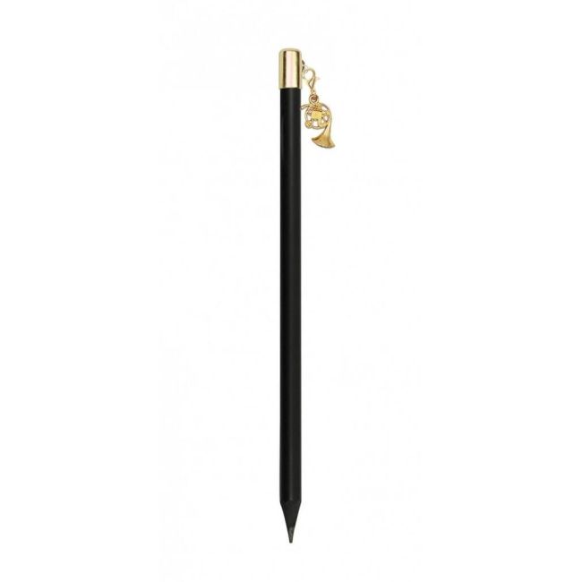 Pencil with horn charm gold
