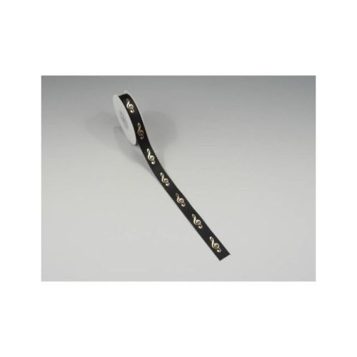 Ribbon g-clef black / gold...