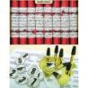 Red Christmas Crackers With Whistles Box of 8