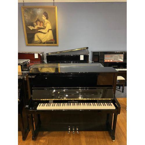 Pre-Owned Schimmel Classic C124T Upright Piano in Black Polyester