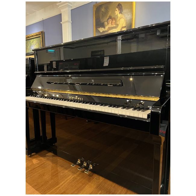 Pre-Owned Schimmel Classic C124T Upright Piano in Black Polyester