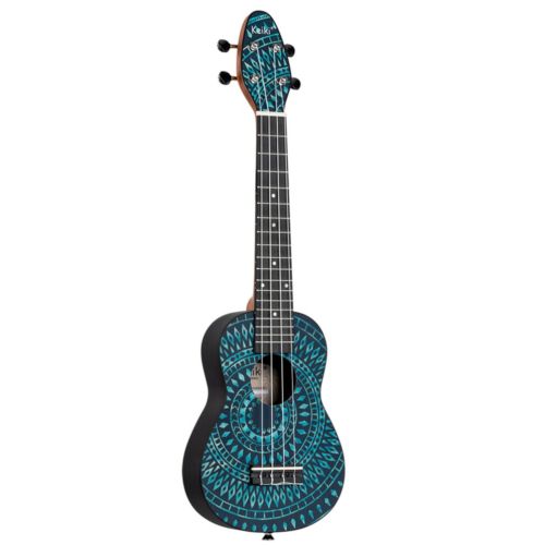 Ortega Keiki Blue Kaleidoscope Soprano Ukulele Kit