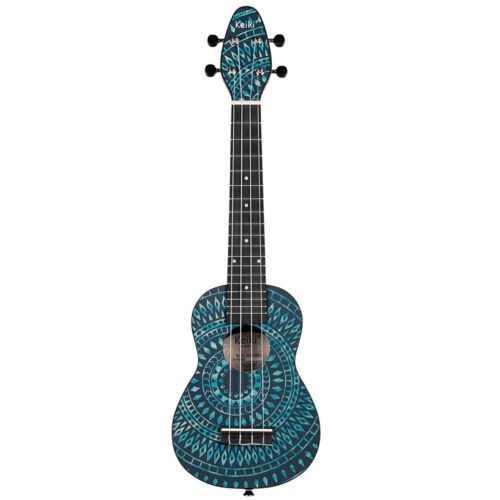 Ortega Keiki Blue Kaleidoscope Soprano Ukulele Kit