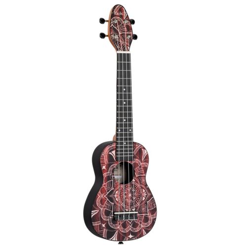 Ortega Keiki Red Kaleidoscope Soprano Ukulele Kit