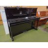Pre-Owned May Berlin M121T Upright Piano in Black Polyester with Chrome Fittings
