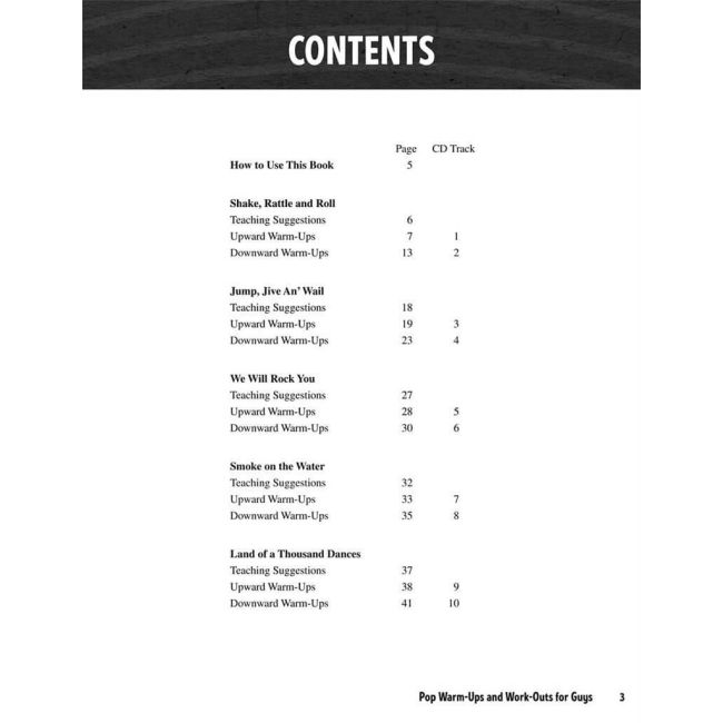 Pop Warm-Ups & Work-Outs for Guys